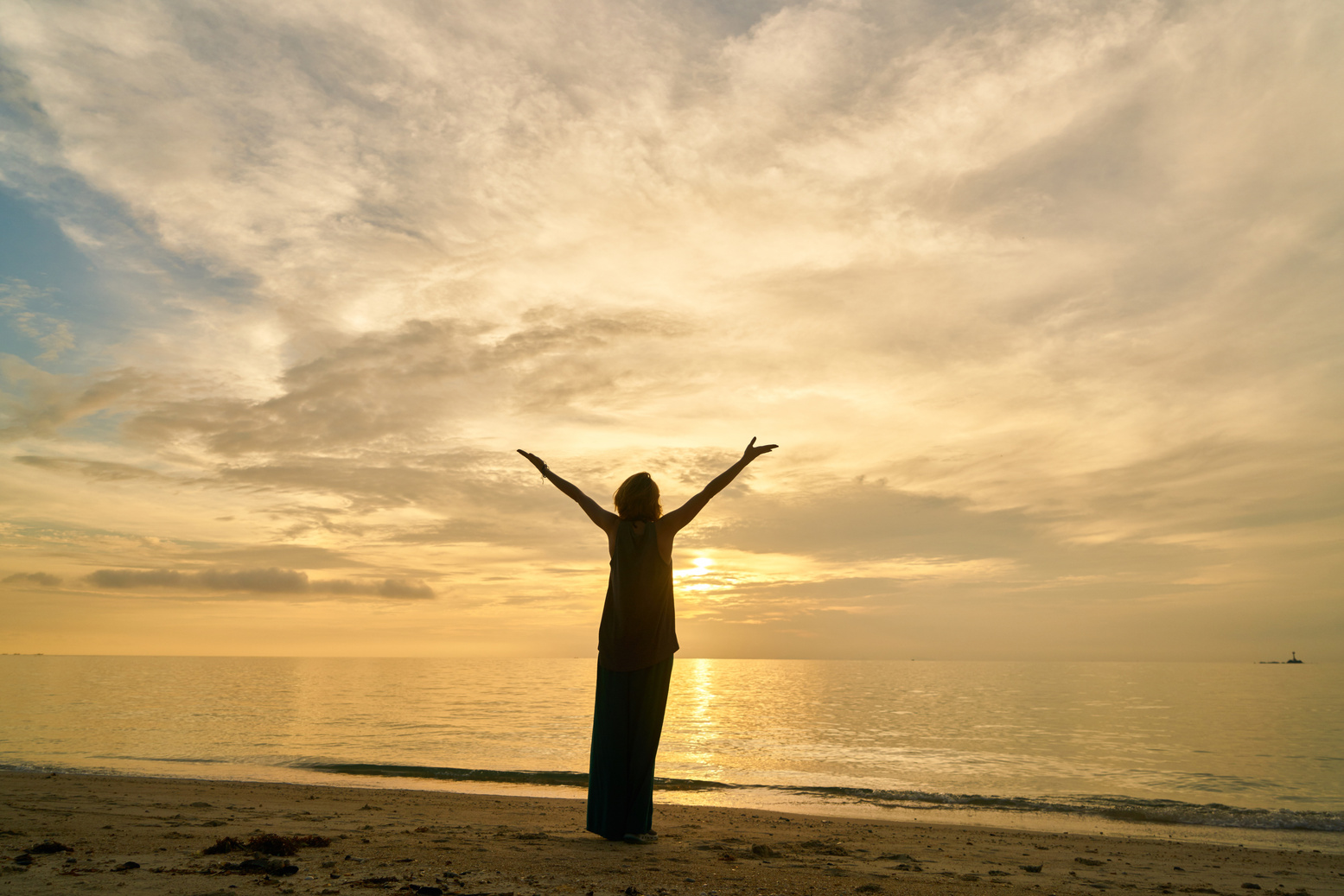 Woman Posing in the Sunset